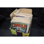 Collection of approximately 250 Comics mainly 1980's Eagle, 1970's Buster plus a few 2000 AD Judge