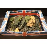 Dinky and others - 18 Dinky Tanks including Chieftan Tanks, Lepoard Tank, Tank Destroyer, Alvis,