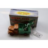 Boxed Dinky 430 Breakdown Lorry, play worn but gd with crane, box tatty with one end spilt to side