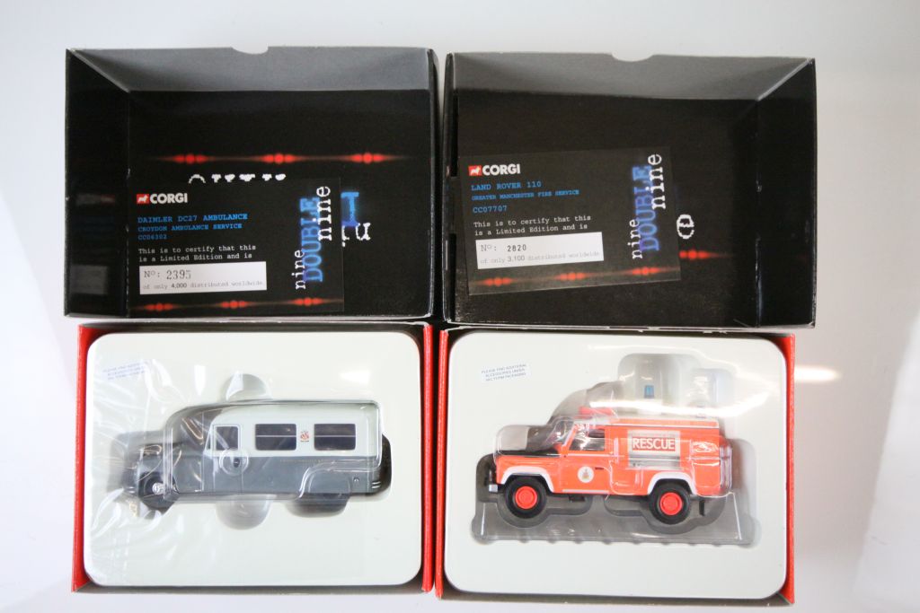 Twenty Boxed Corgi Limited Edition 1:50 ' Nine Double Nine ' Emergency Vehicle Models to include - Image 10 of 11