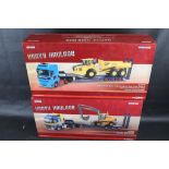 Two boxed ltd edn 1:50 Corgi Heavy Haulage sets to include CC13242 DAF XF Super Cab Nooteboom Step