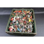 Large Collection of Plastic Toy Soldiers and Figures including Timpo and Crescent