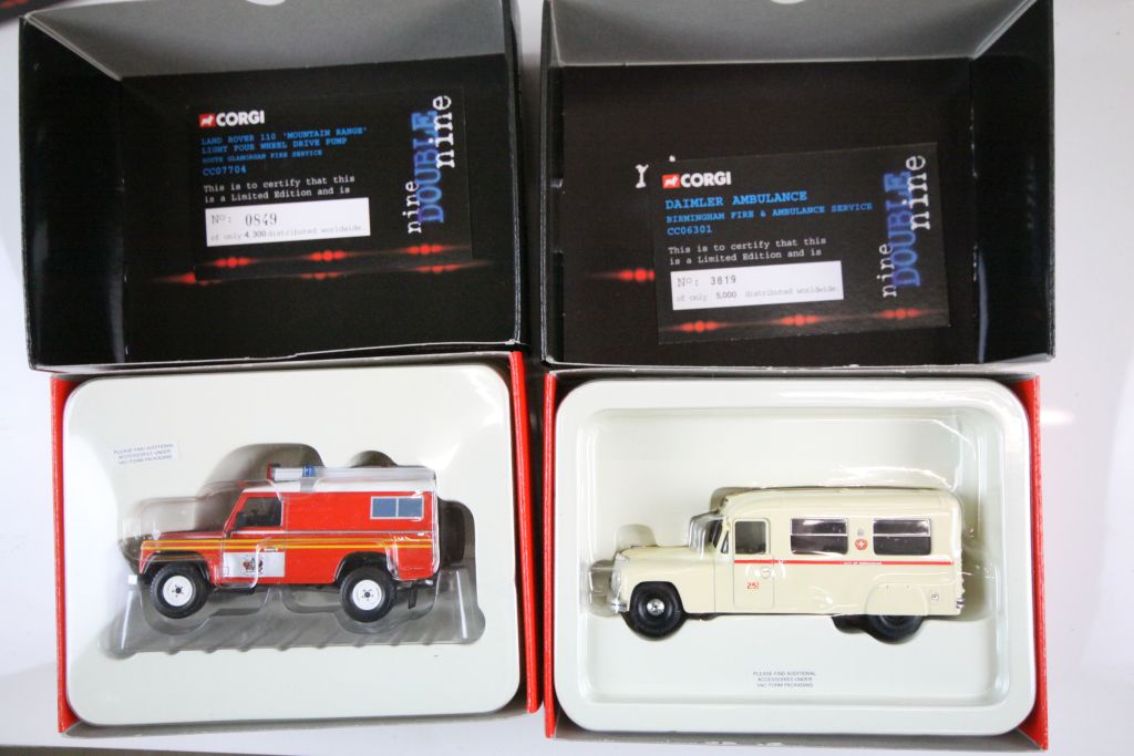 Twenty Boxed Corgi Limited Edition 1:50 ' Nine Double Nine ' Emergency Vehicle Models to include - Image 2 of 11