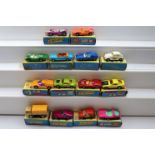 14 Boxed Matchbox Superfast 75 Series diecast modles to include 40 Guildsman 1, Dodge Charger mk