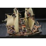 Two Playmobile Pirate Ships with Various Pirate and other Figures