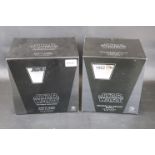Two ltd edn boxed Star Wars Gentle Giant Collectible Bust models to include Darth Vader (Force