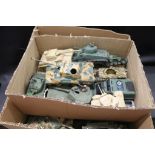 Collection of approximately 23 Plastic Military Tanks (in 2 boxes)