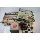 Triang Scalextric to include boxed set 31 and Control Centre kit box (no control centre), with 4 sl