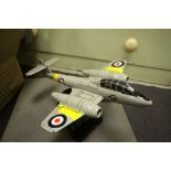 Bravo Delta Models Transports of Delight Mahogany Gloster T7 Meteor model plane in gd condition with