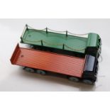 Dinky Supertoys Foden in green and Foden flatbed in dark blue & sunburnt orange, vg condition