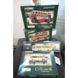 Four Boxed Corgi Classics 1:50 'The Connoisseur Collection' Buses - Bedford Val Wallace Arnold Tours