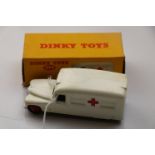 Boxed Dinky 253 Daimler Ambulance in vg condition with gd box, mark to front side