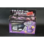 Boxed G1 Transformers Decepticon Triple Changer Astrotrain (Mexican version) with 'Safety Tested Non