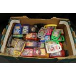 Collection of 50 Top Trumps gaming card sets with many sealed, includes Star Wars, Arsenal, Star