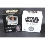 Two ltd edn boxed Star Wars Gentle Giant Collectible Bust models to include Han Solo 5793/8000 and