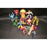 Group of 1980s action figures mainly Mattel He Man Masters of the Universe to include Adam, Skeletor