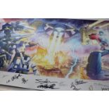 Transformers - ltd edn Lighting The Darkest Hour print by Andrew Wildman & Jordon Cardy numbered 0/