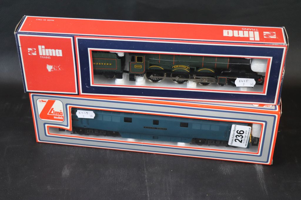 Two boxed Lima OO gauge engines to include 5103W King George V locomotive and 205122MWG Western