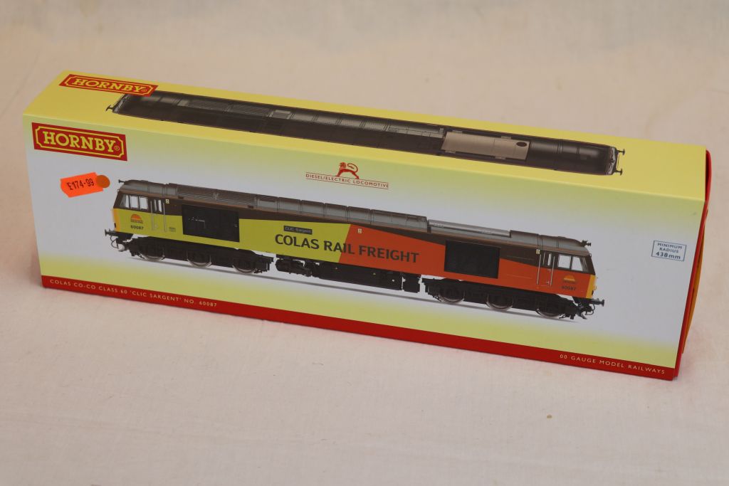 Boxed Hornby OO gauge R3572 DCC Ready Colas Co-Co Diesel Electric Class 60 Clic Sargent No 60087