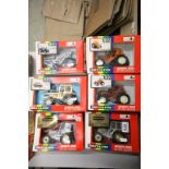 Six boxed 1:32 Britains tractors to include 2 x ltd edn 5892, 9528 Lamborghini 1706 Tractor, 9494