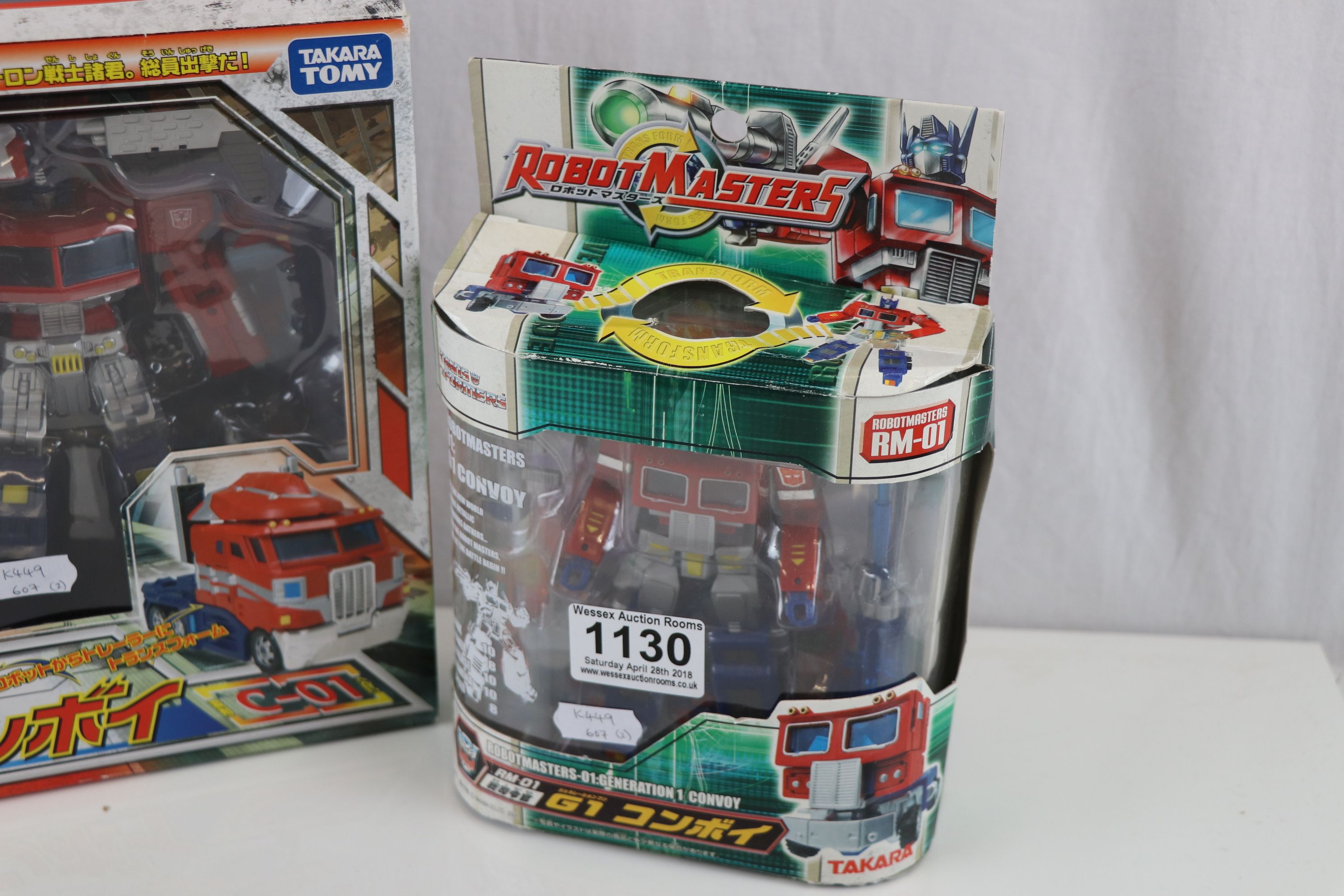 Two boxed Takara Japanese Transformers Optimus Prime figures to include C-01 and Robot Masters 01 - Image 3 of 4