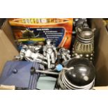 Doctor Who Collectables - Boxed Radio Controlled Dalek together with Various other Daleks, Cybermen,