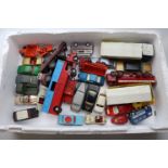 Collection of 29 vintage play worn diecast models to include Corgi, Dinky & Matchbox