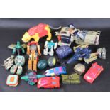 Collection of 17 original G1 Habsro Takara Transformers and Bandai Rock Lords, gd play worn