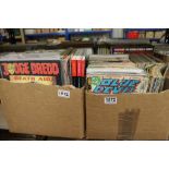 Collection of approximately 282 Comics and Books including 2000 AD Judge Dredd Books and Comics