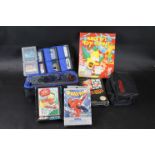 Sega Game Gear within case plus 9 x games to include Spiderman (boxed), Prince of Persia, Columns,
