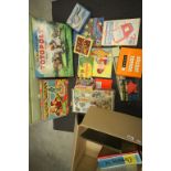 Collection of vintage boxed games to include Merit Magic Robot, Waddington Totopoly, Merit Sketch-