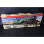 Boxed Hornby OO gauge R1072 Flying Scotsman train set with engine and 3 x coaches (no track or