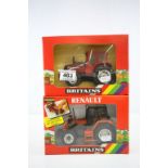 Two boxed Britains model tractors to include 9518 Renault Tractor and 9515 Volvo Valmet Tractor with