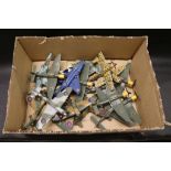 Dinky Military Aircraft - Collection of 19 including Hawker Hurricane MKII C, Phantom II, Junkers JU