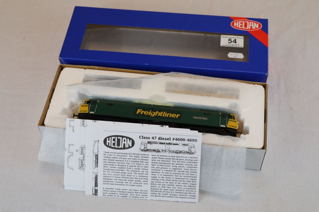 Boxed Heljan OO gauge 4640 47258 Freightliner DC Forth Ports Tilbury complete and excellent with