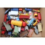 Good collection of over 40 play worn Corgi, Dinky, Matchbox etc diecast model vehicles to include
