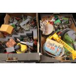 Large Collection of Mixed Model Accessories Items including Fort Steps, Walls, Barrels, Century