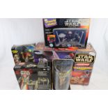Star Wars - Eight boxed items to include Galoob Micro Machines Death Star, Hasbro Episode I