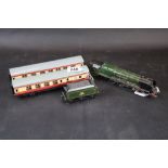 Hornby Dublo Duchess of Montrose BR locomotive with tender in BR green livery plus two coaches