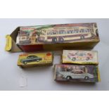 Four boxed Dinky diecast models to include 952 Vega Major Luxury Coach, 165 Humber Hawk in mint