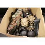 Large Quantity of Skulls, Devils and Hell related Items including Nemesis Now items (in 2 boxes)
