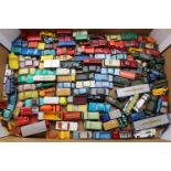 Collection of Matchbox and Husky diecast models, play worn, approx 90 models