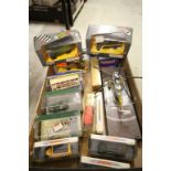 Eight Boxed Corgi Models, Four Boxed Matchbox Dinky Vans and Corgi Aviation Archive Helicopters