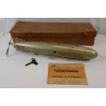 Marklin clockwork tinplate Graf Zeppelin marked D-LZ 127 with control cabin to front, propeller