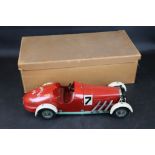 Original Marklin 1107 R tinplate Constructors Racing Car, 1935 German, in red and cream in excellent