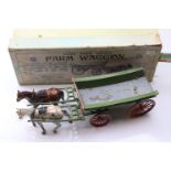 Boxed Britains Home Farm Series Farm Waggon No 5F, heavy play wear