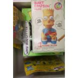 The Simpsons - Five items to include two carded figures to include Giochi Preziosi Homer Simpson