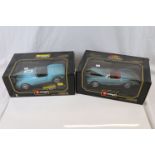 Two boxed Burago 1/18 Die-cast metal models