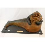 Original limited edition Lucas Films Jabba The Hutt figure on base, showing some damage, 3982 of