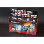 G1 Transformers - Boxed Hasbro Takara Autobot Courier Blurr in vg condition with weapon,